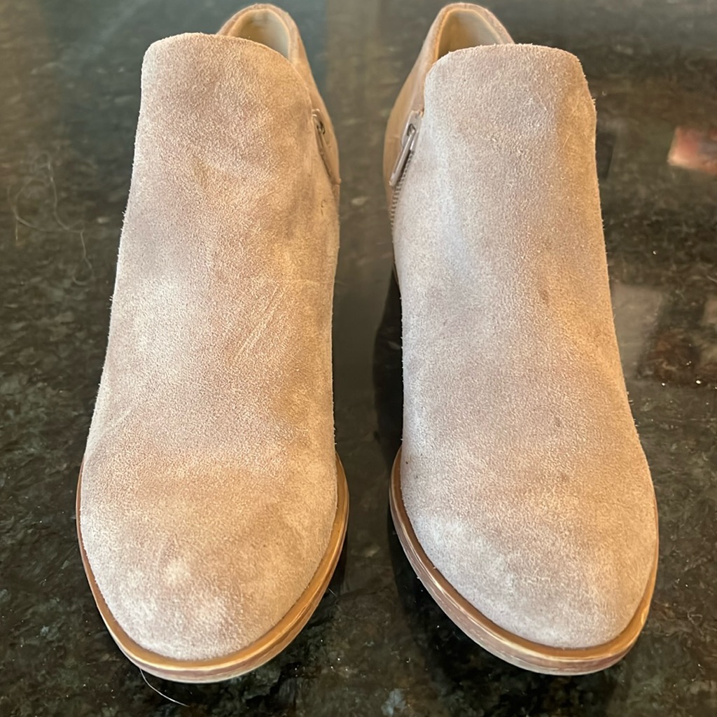 Lucky Brand Suede Ankle Boots Size 7 Very Good Condition